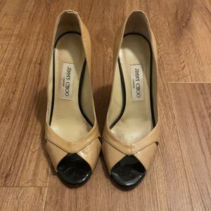 Jimmy Choo Peep Toe Heels, size 37.5